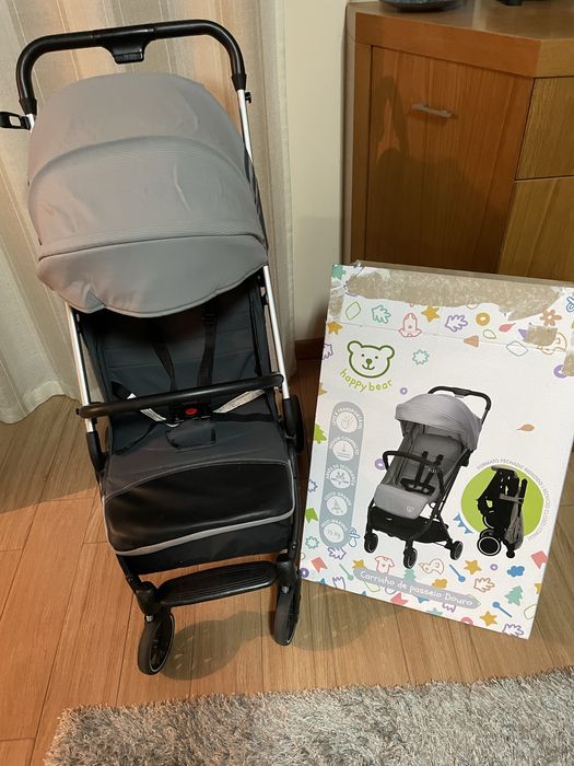 Carrinho de Passeio Cinza Douro Happy Bear