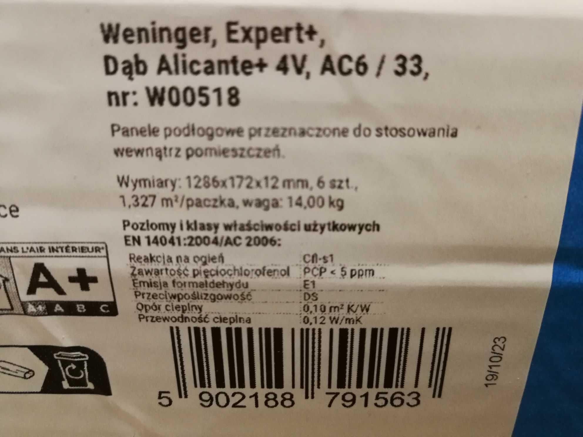 Panele Podłogowe Weninger Expert+ Dąb Alicante+ 4V AC6 W00518 8 Paczek