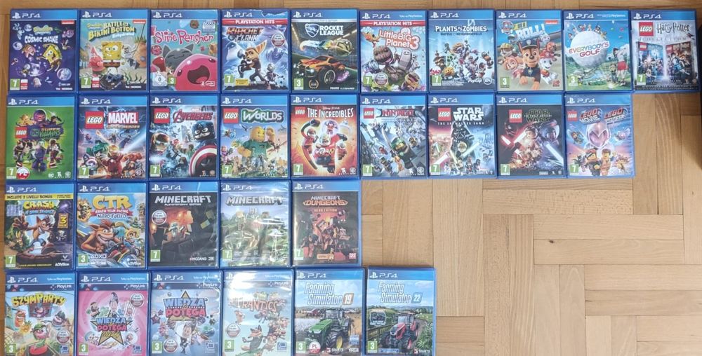 Różne Gry Gra PS4 / PS5 Opis - dla dzieci , strzelanki , sportowe itp.