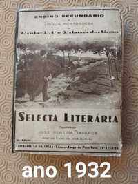 Selecta Literária - livro antigo