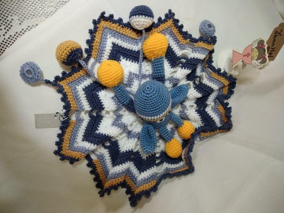 Manta de apego girafa