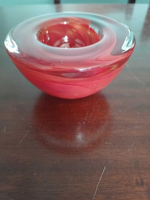Castiçal Attol Vermelho da Kosta Boda