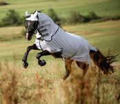 Nowa derka przeciw owadom z kapturem RugBe chroni przed UV 155 cm TOP!