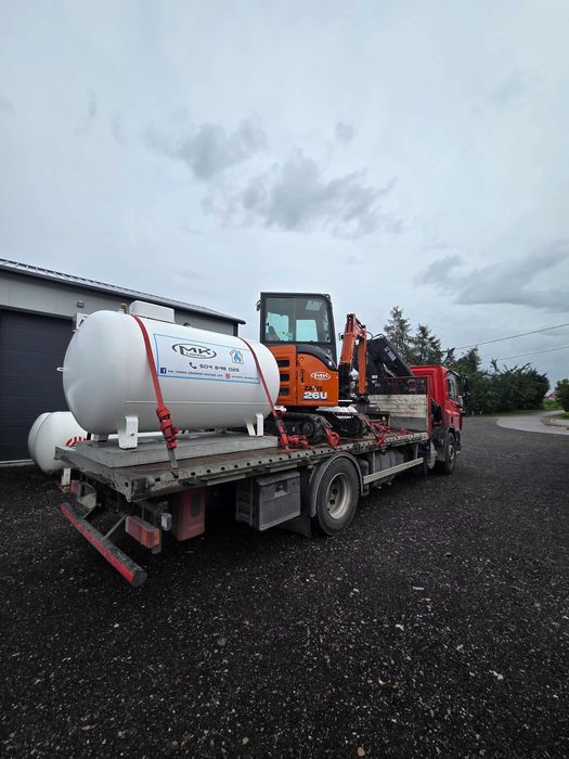 Zbiorniki na gaz płynny propan do ogrzewania, LPG, instalacje gazowe