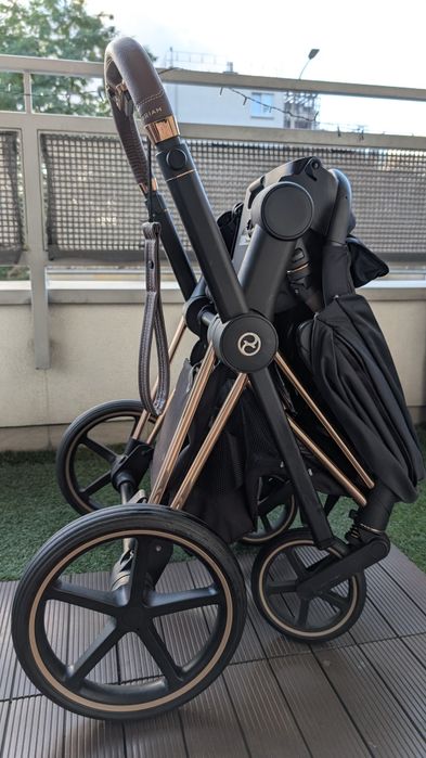 Cybex priam 2.0 golden rose wózek spacerówka I dodatki Kaiser