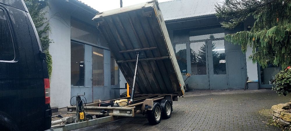 Przyczepa3strony,elektryczny kiper,wywrotka,2020r,DMC3500kg,FakturaVAT