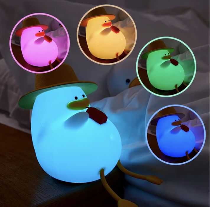 Lampka nocna RGB dla dzieci Kaczka