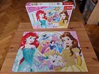 Trefl Disney Princess - puzzle brokatowe 100 el.