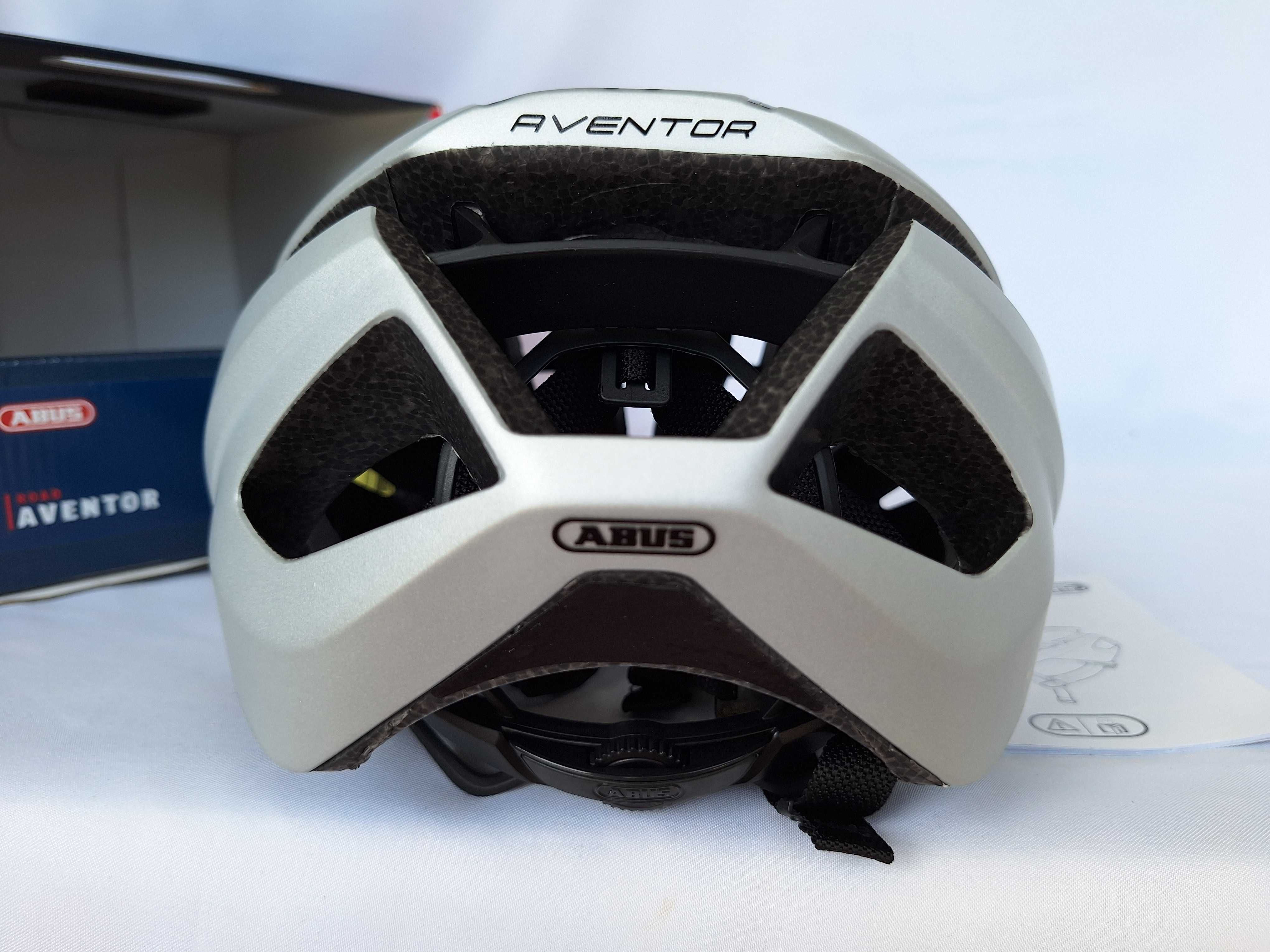 Kask rowerowy Abus Aventor Gleam Silver L 57-61cm