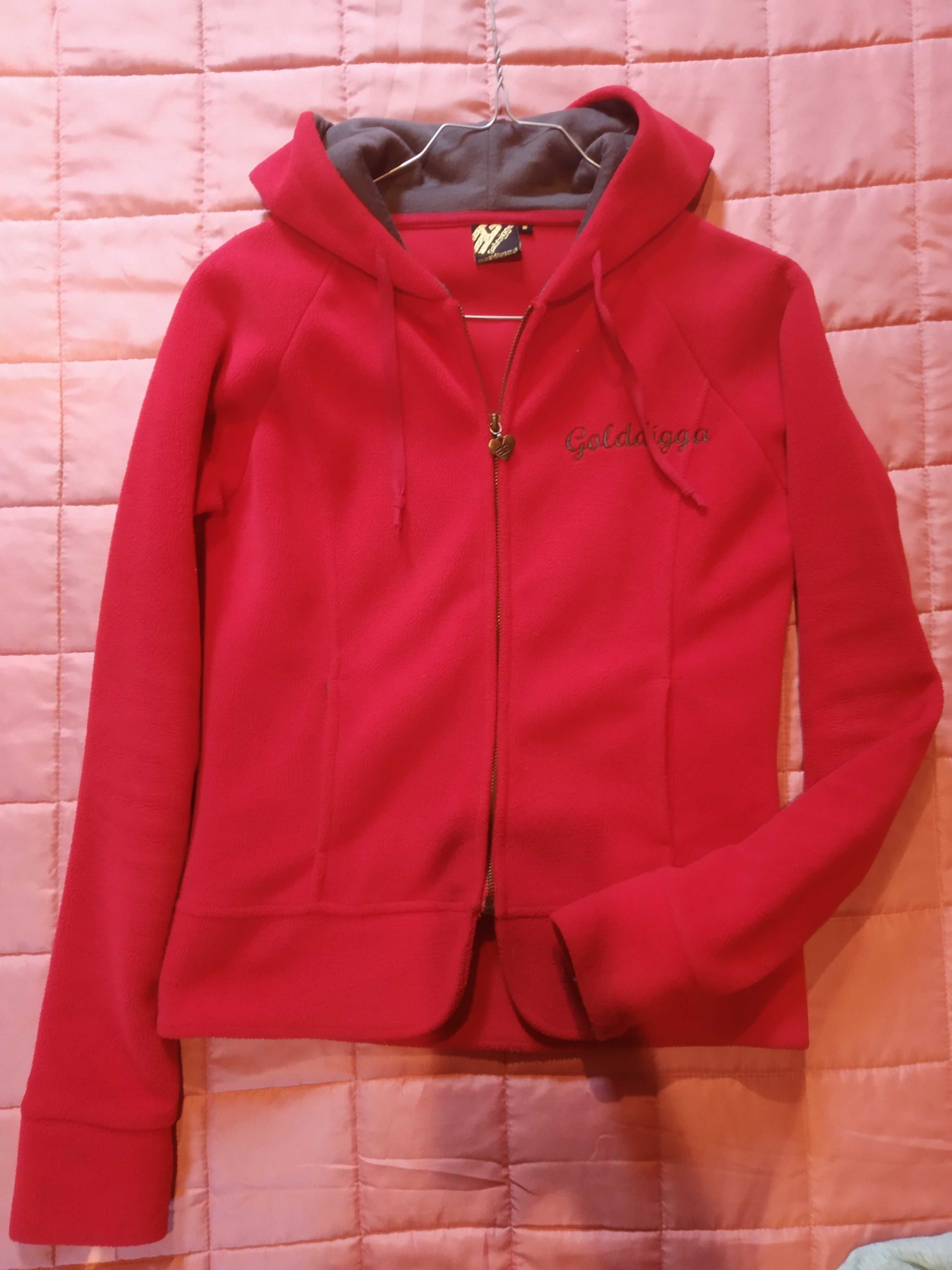 Casaco polar S vermelho