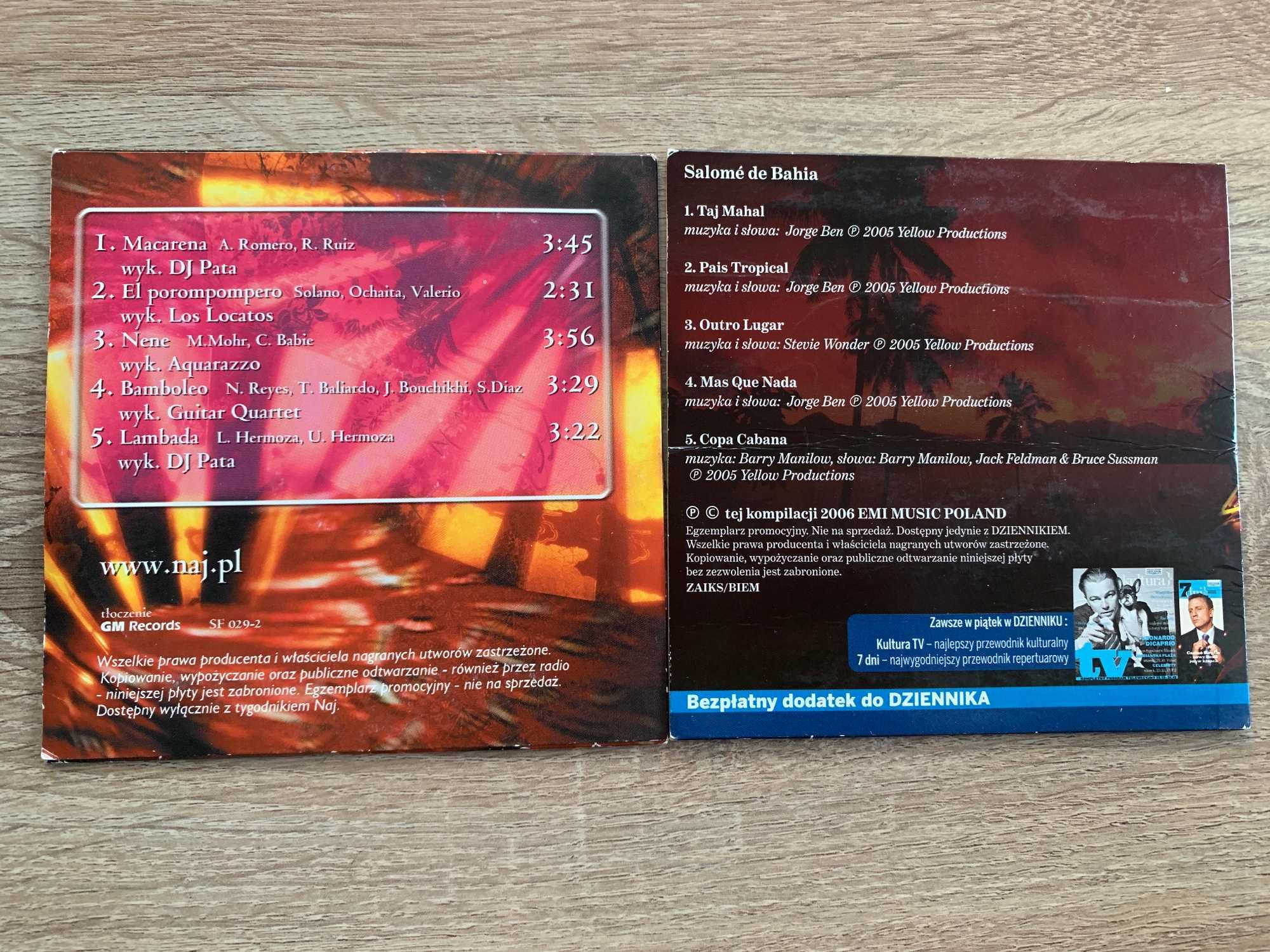Przeboje Latynoskie 2 płyty CD Makarena Lambada Bamboleo Copa Cabana