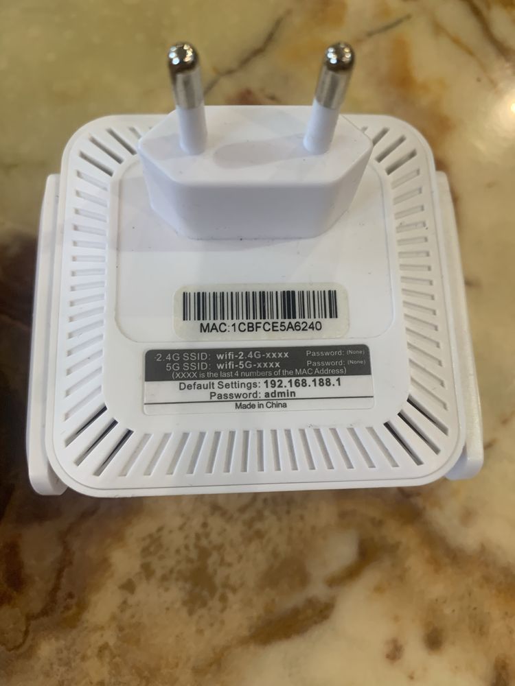 Wifi ріпітор 2.4 і 5G 1200Mbps