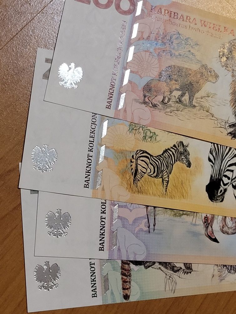 NOWOŚĆ Banknoty kolekcjonerskie Zoo Poznań ZOOLAR bony Matej Gabris