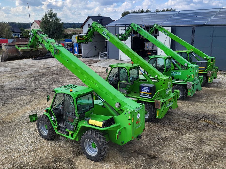 wynajem ładowarek teleskopowych Merlo JCB ładowarki Manitou obrotowe..
