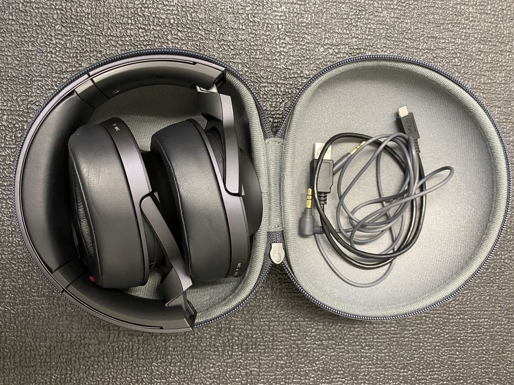 Auscultadores Sony h.ear on MDR-100ABN Bluetooth c/Bolsa