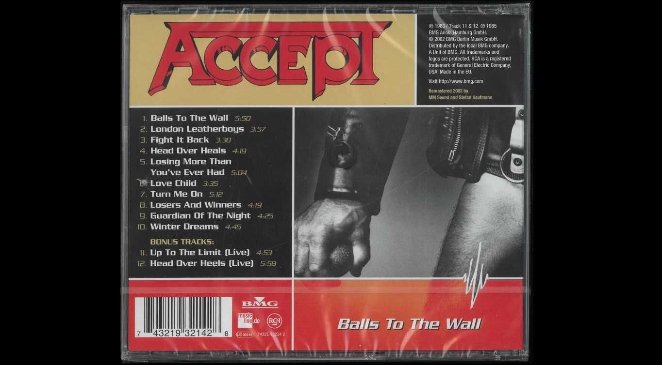 Accept – Balls To The Wall. Płyta CD. NOWA