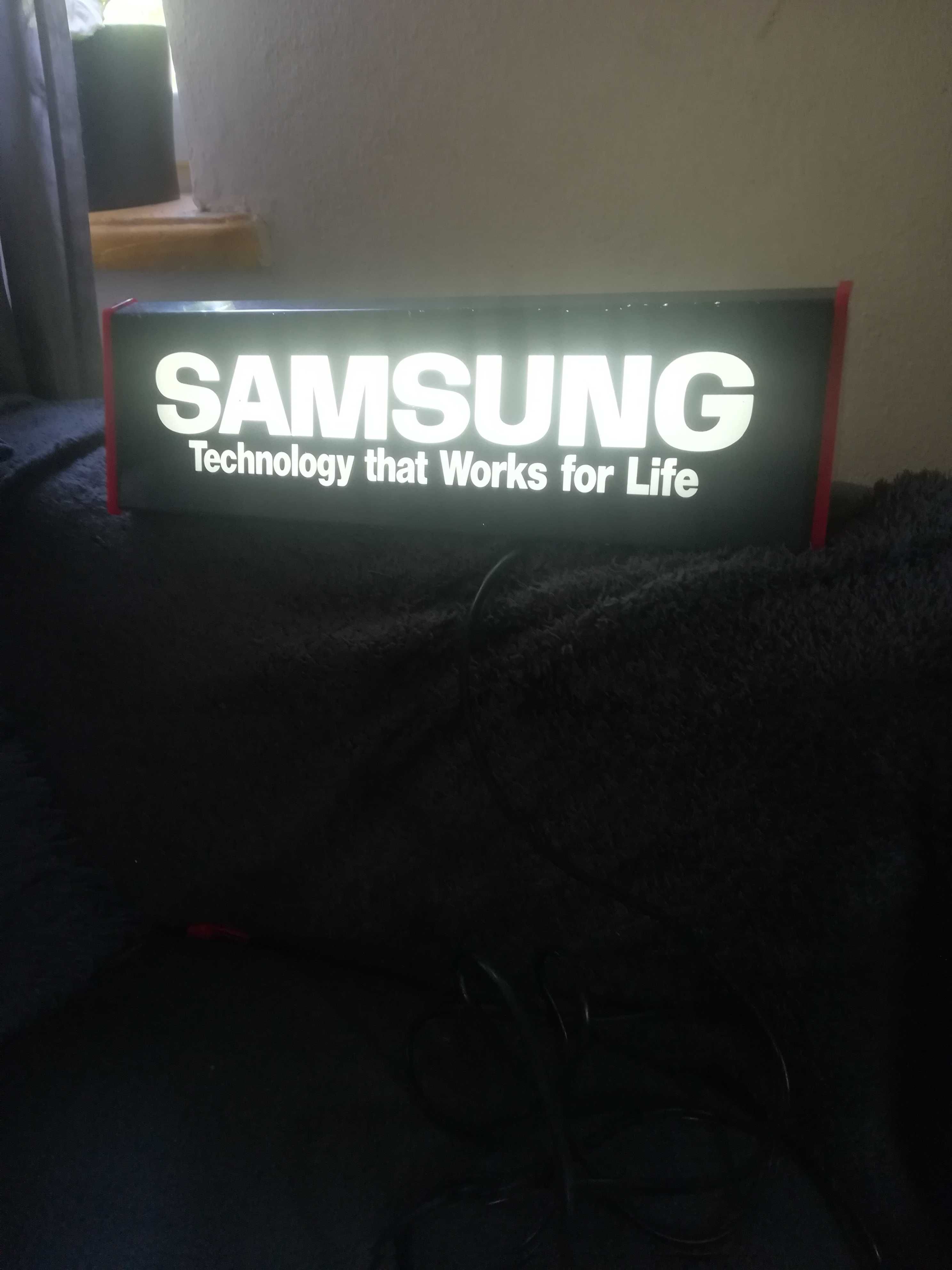 Neon reklama świetlna Samsung nowa cena od 09.04