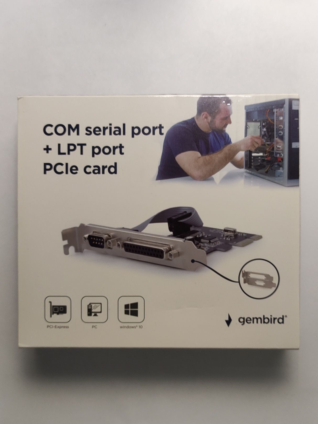 LPT Parallel Port PCIex1 Card нерабочая