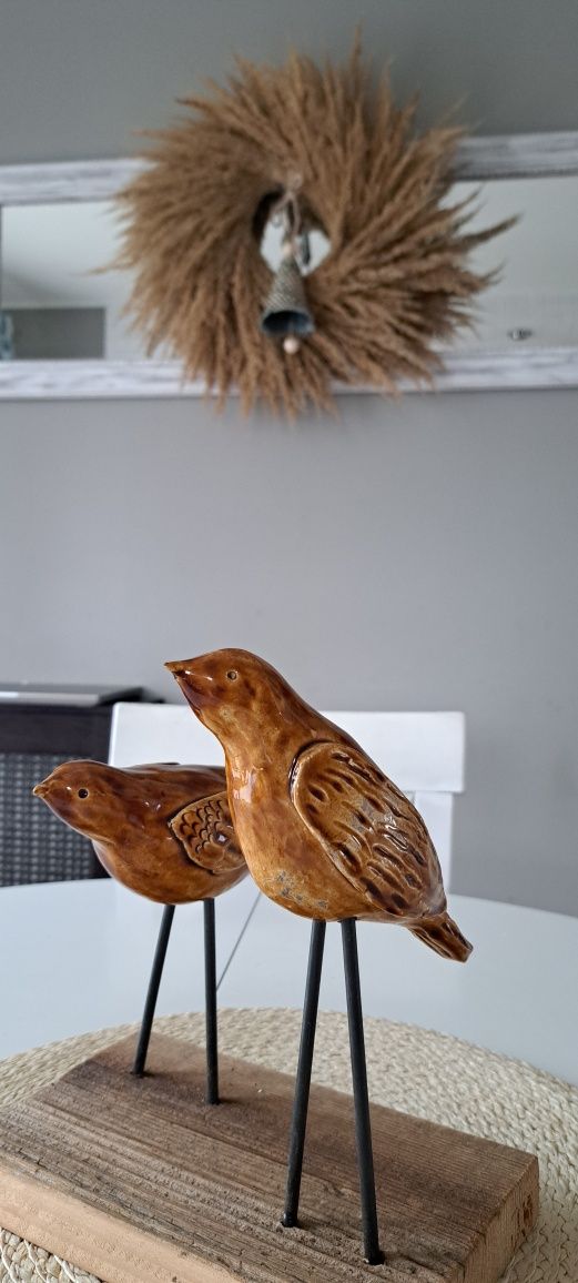 Figurka, dekoracja ceramiczna, ptaszki