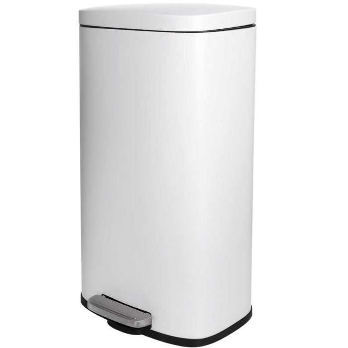 Nowy metalowy kosz na śmieci / kubeł / 30l / biały !A3094!