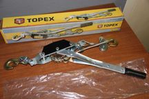 Лебідка Topex 97X080 важільна тросова з храповим гальмом 2 тони Польща