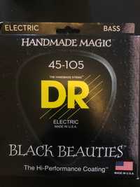 Cordas de Baixo DR 45-105 Black Beauties