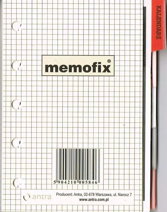 Wkłady 2025 Memofix A7 M komplet