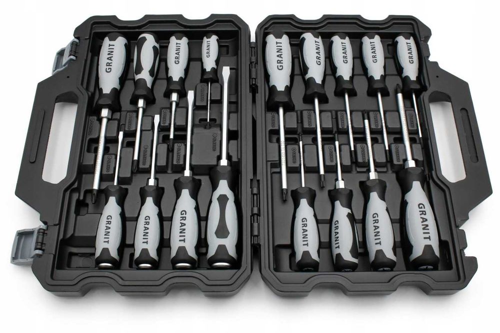 Zestaw śrubokrętów - 17 elementów w skrzynce