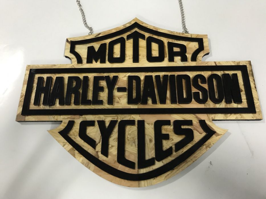 Harley Davidson placa retro vintage