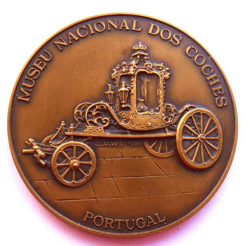 Medalha de Bronze Berlinda Nossa Sra do Cabo Museu Nacional dos Coches