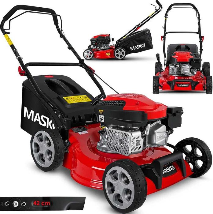 Masko Kosiarka Spalinowa  Duża Szerokość 42 cm, 7 Stopni