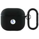 Etui Bmw Geniune Leather Silver Logo Na Airpods 4 - Czarne