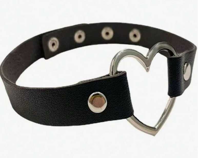 choker czarny naszyjnik obroża