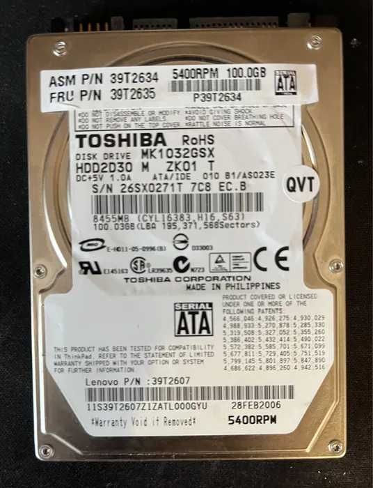 Dysk Toshiba 500gb