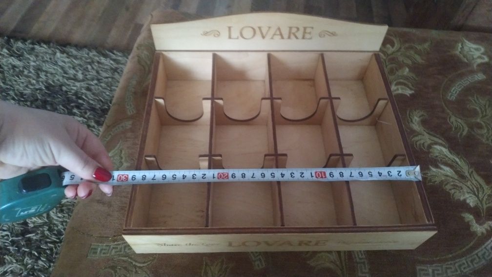 Дерев'яний органайзер для чаю Lovare