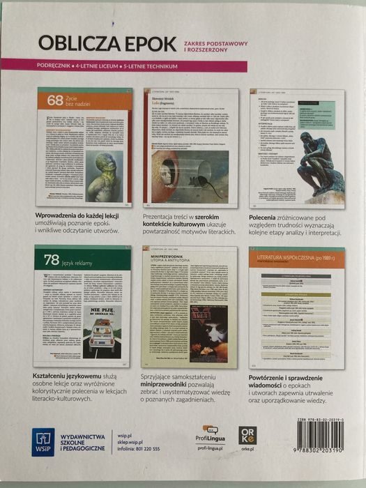 Oblicza Epok 4 podręcznik do języka polskiego