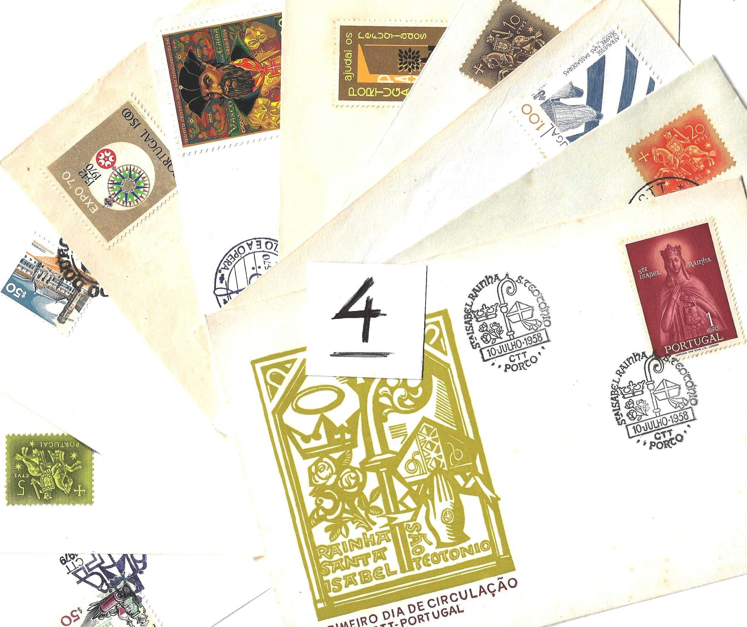 lote de 10 peças de Historia postal