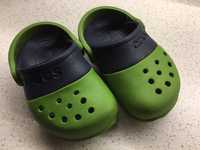 oryginalne Crocs C5 zielone granatowe jak nowe