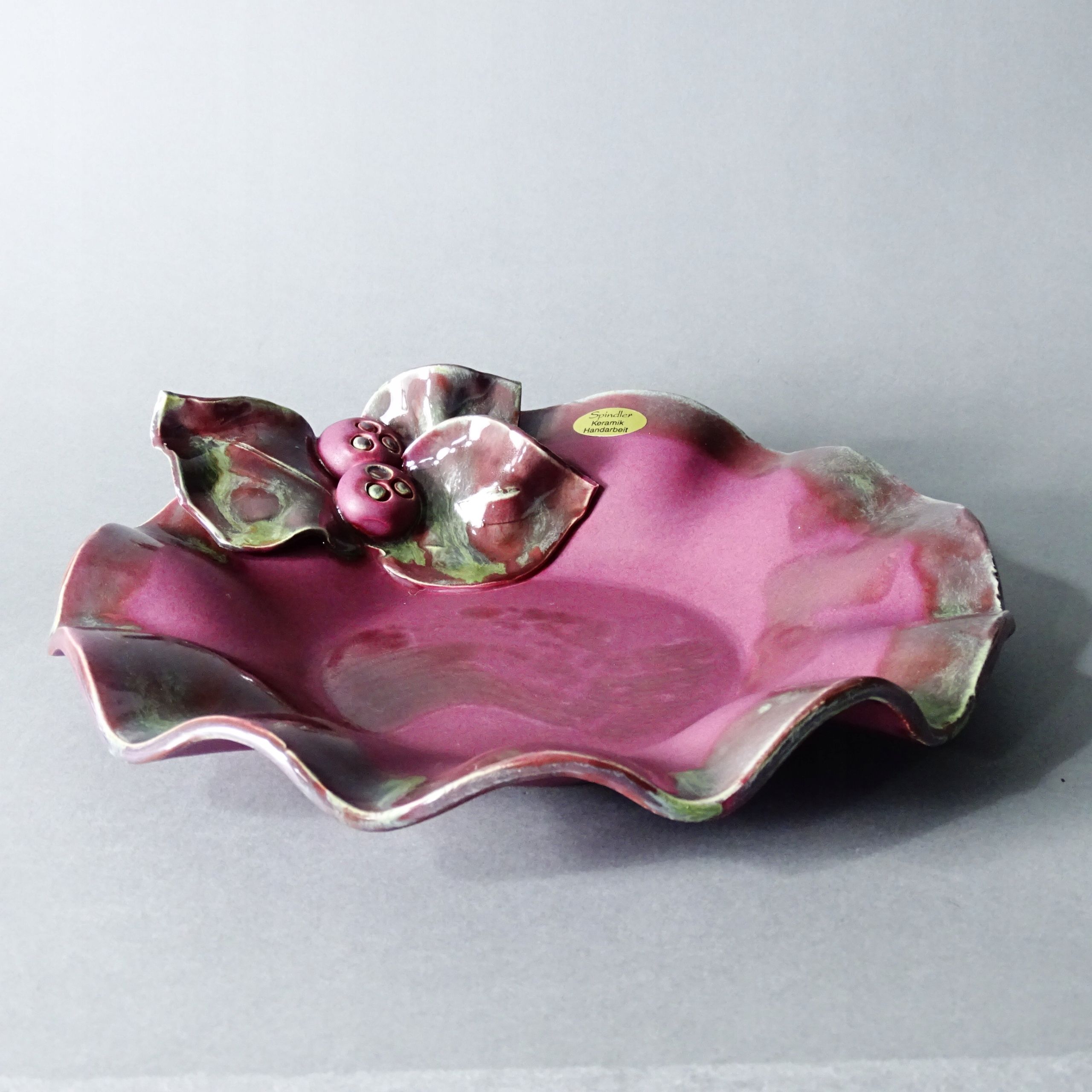 piękna ręcznie wykonana autorska patera ceramiczna