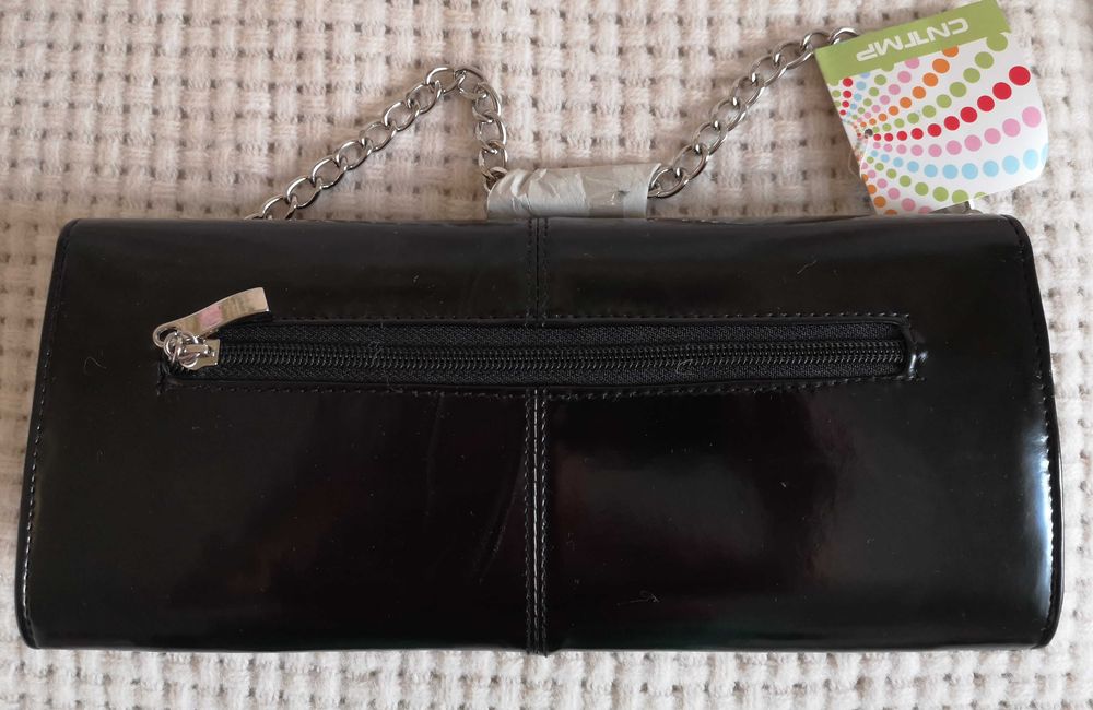 Жіноча  чорна  святкова маленька сумочка