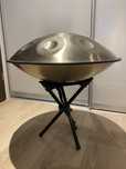Piękny duży Handpan w kolorze złotym instrument 10 tonowy bęben tongue