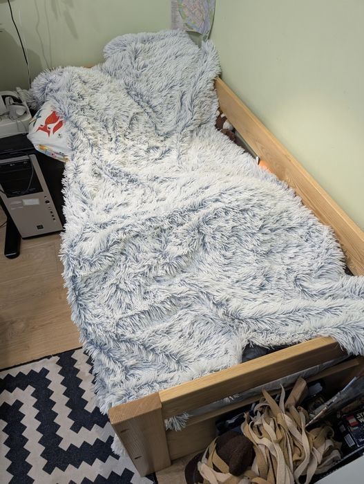 Łóżko dziecięce sosnowe na wymiar 160x70 + MATERAC