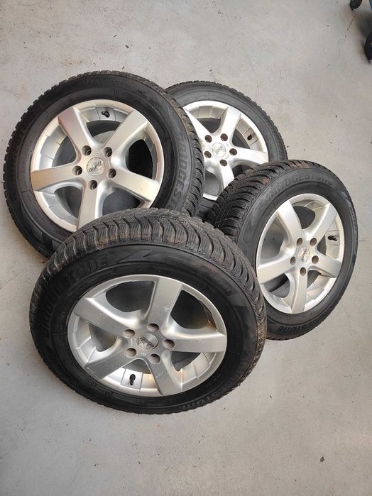 Koła zimowe Aluett 15" 6.5j/15H2 5/112 opony bridgestone 195/65R15