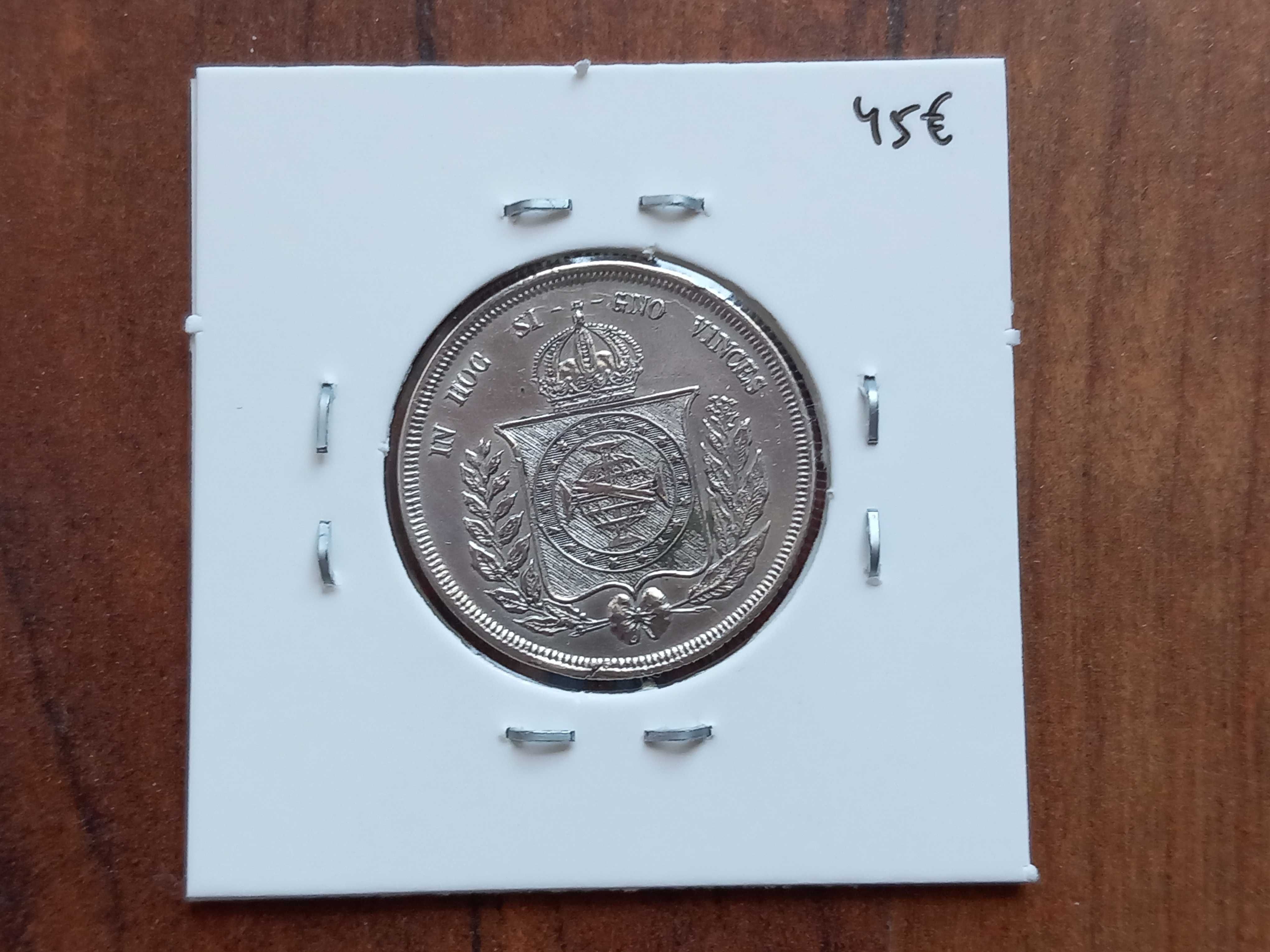 Moeda 500 Reis 1860 Brasil
