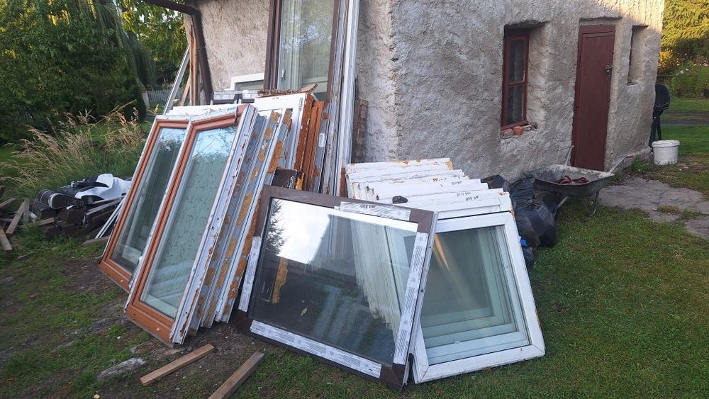 Okna PCV z demontażu, różne rozmiary