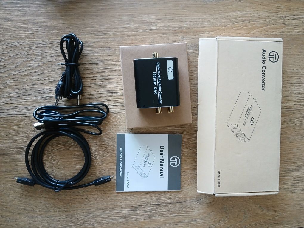 Konwerter HS202-BK DAC  analog audio FOKKY 192KHz