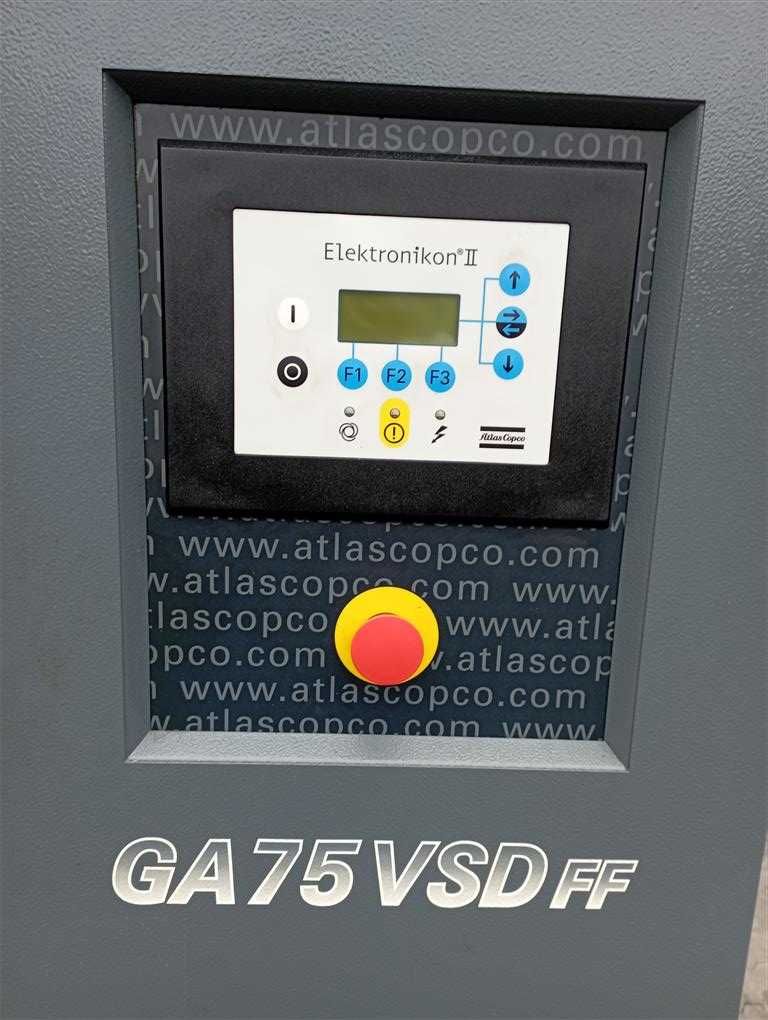 Sprężarka śrubowa,Atlas Copco GA75VSDFF,75 KW,S013368