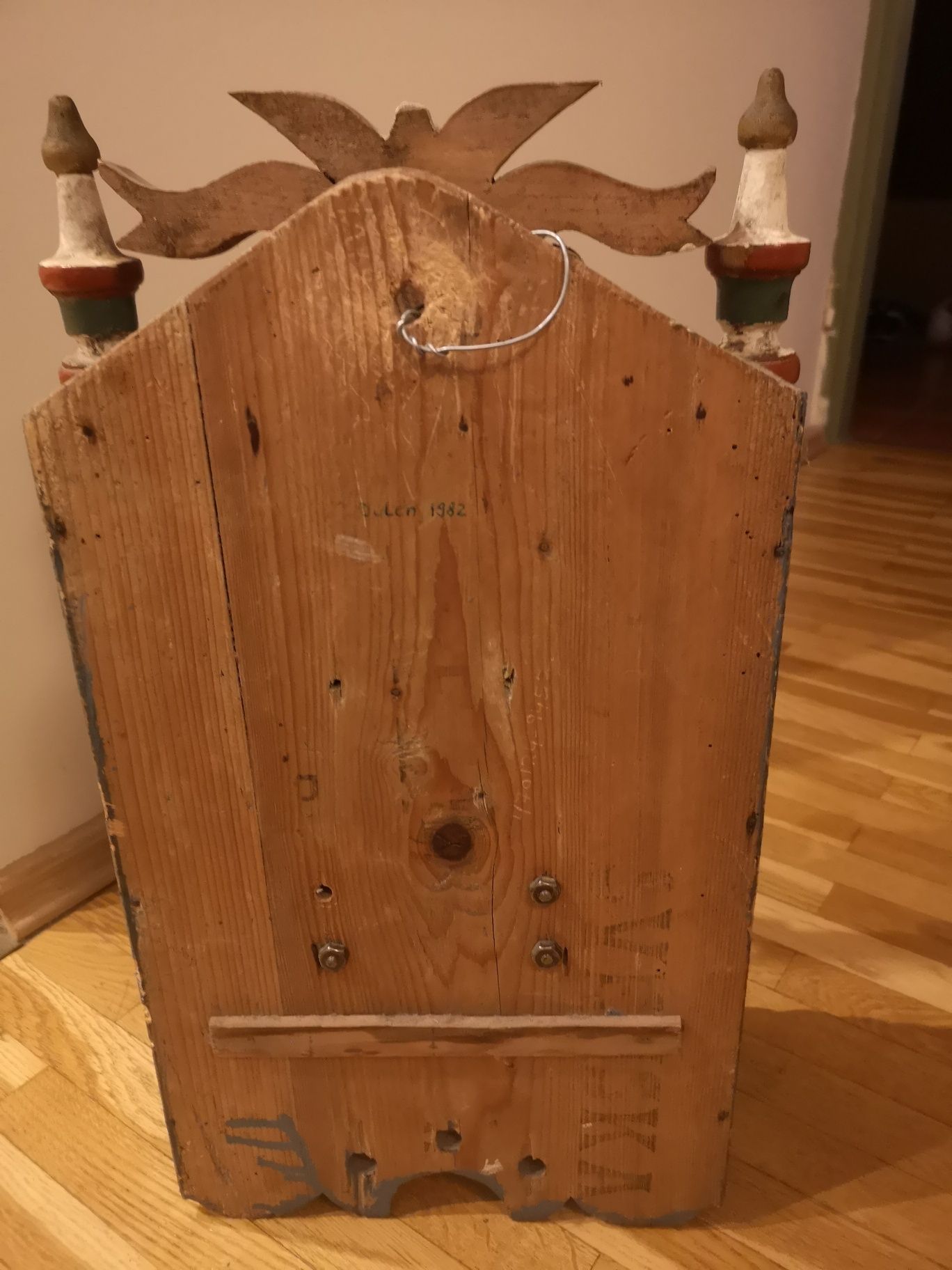 Zegar drewniany ścienny