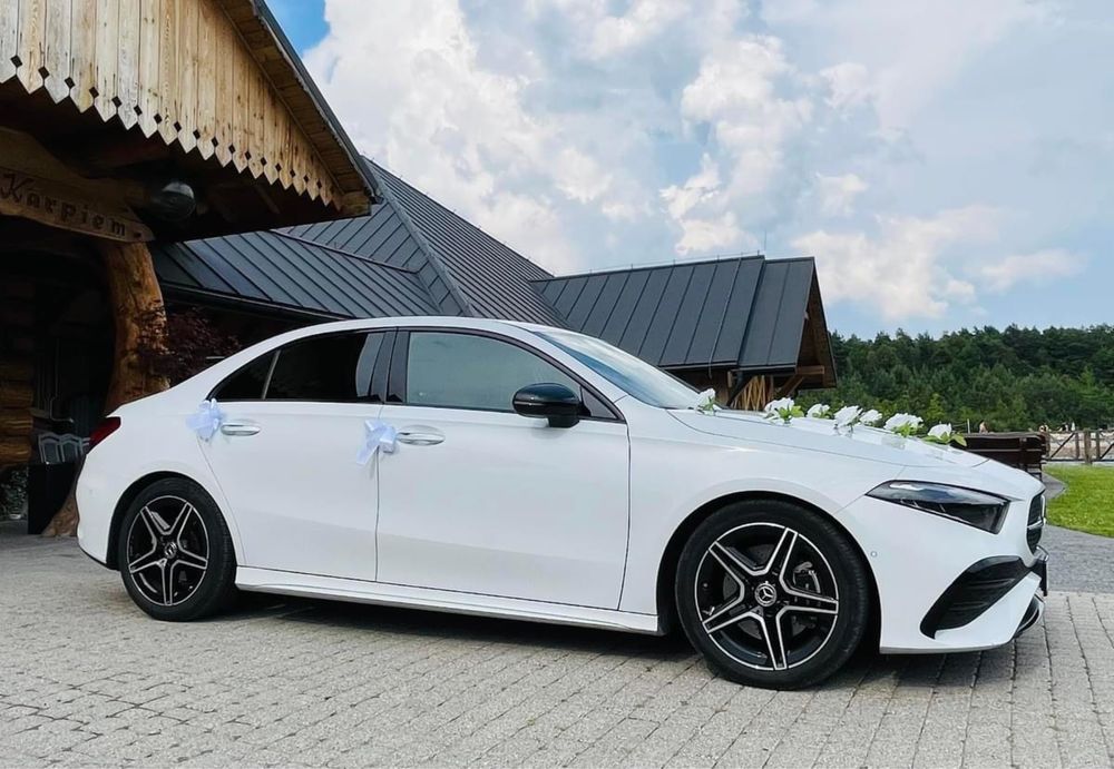 Samochód Auto do Ślubu - nowy biały Mercedes AMG Limousine