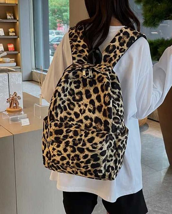Великий леопардовий рюкзак, анімалістичний принт
